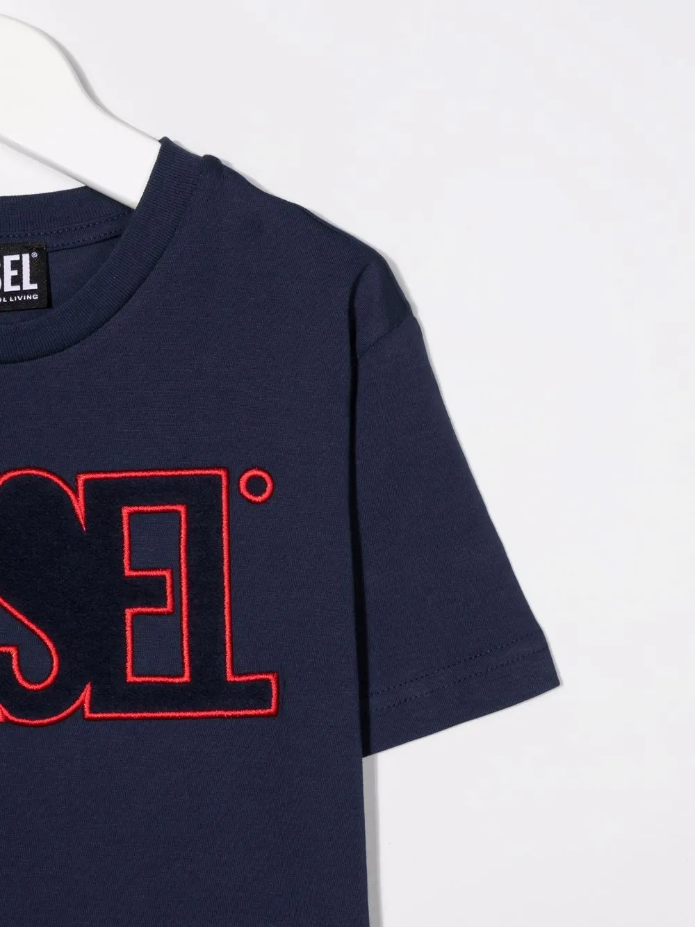 фото Diesel kids футболка с вышитым логотипом