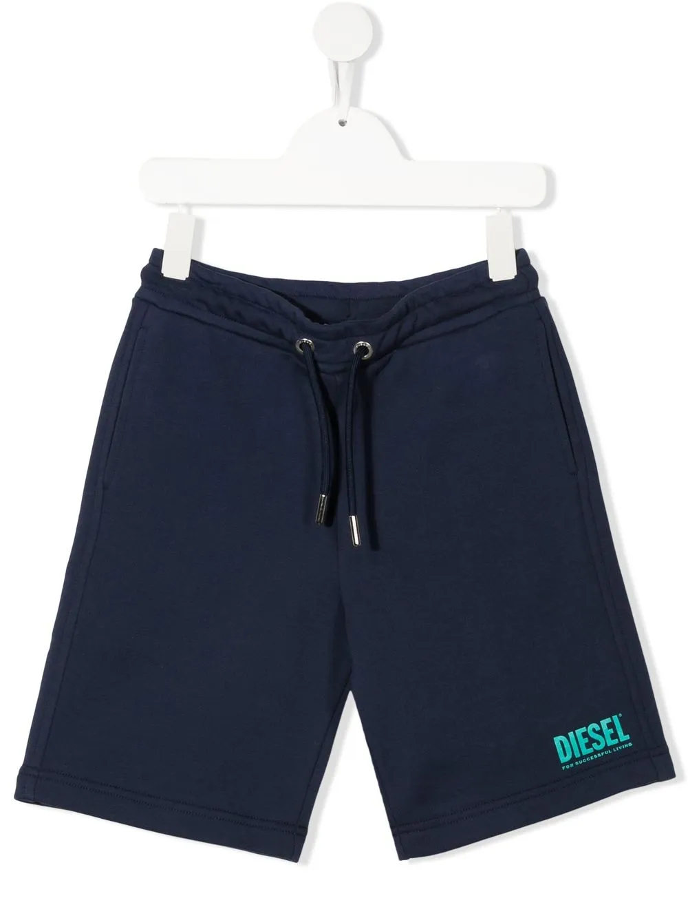 Diesel Kids shorts con logo estampado - Azul