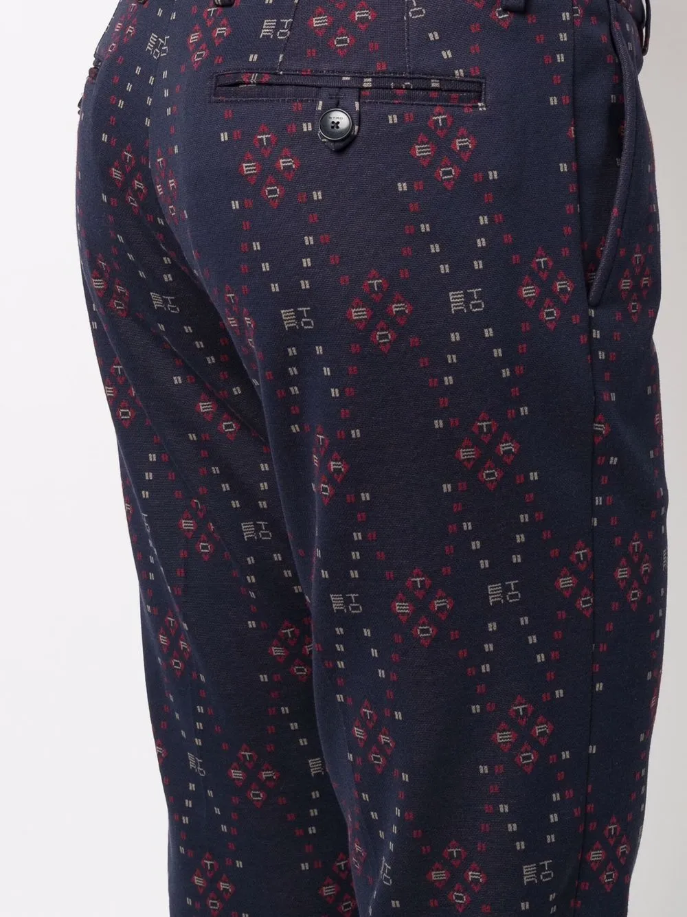 фото Etro жаккардовые брюки с логотипом