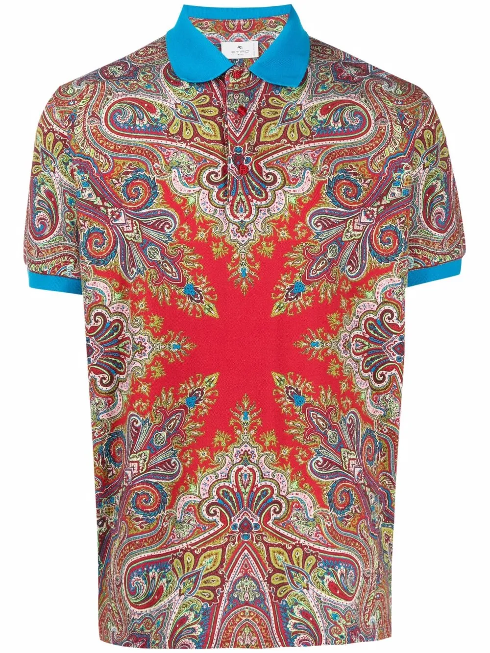 фото Etro рубашка поло с принтом пейсли