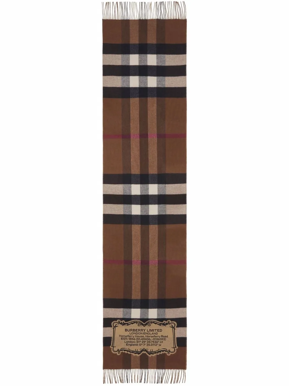 фото Burberry кашемировый шарф в клетку