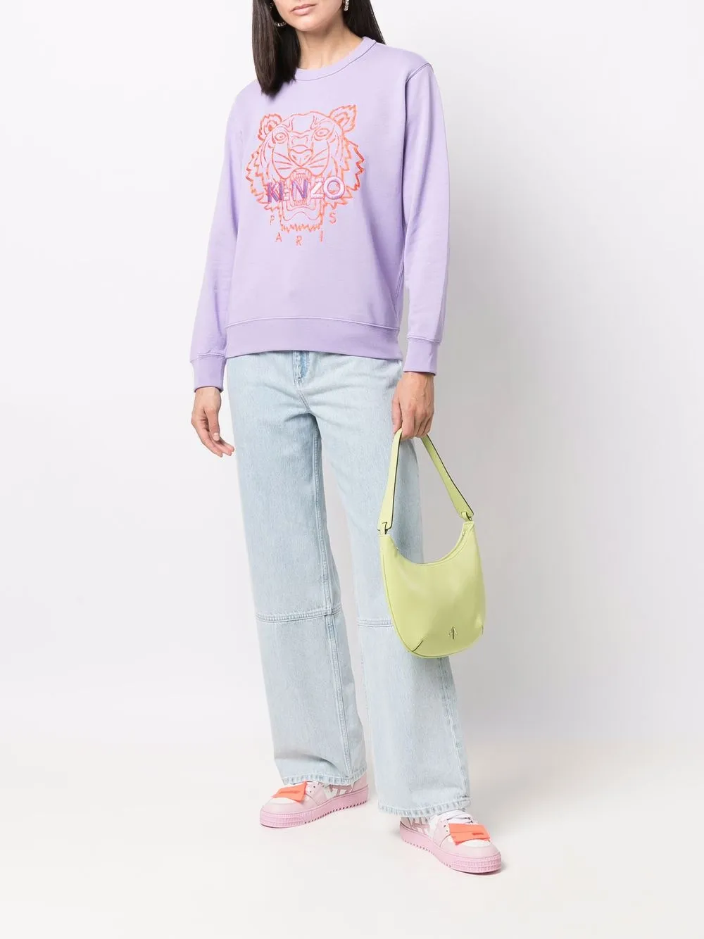 фото Kenzo толстовка с вышивкой tiger