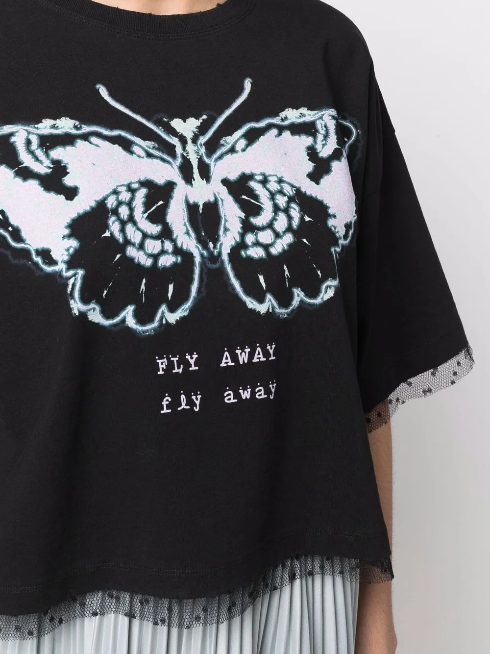 фото Red valentino укороченная футболка с принтом