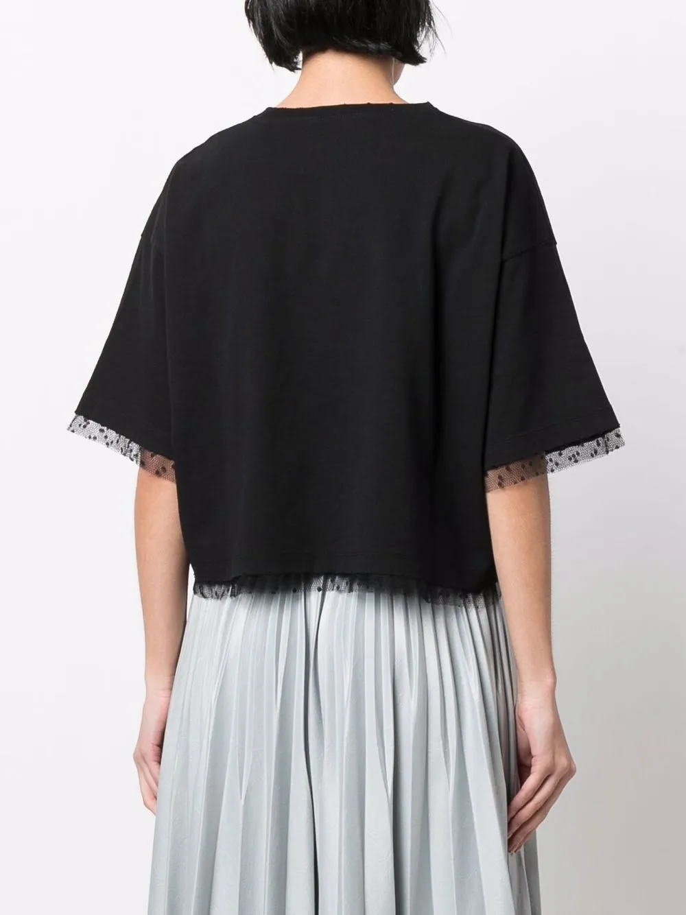 фото Red valentino укороченная футболка с принтом