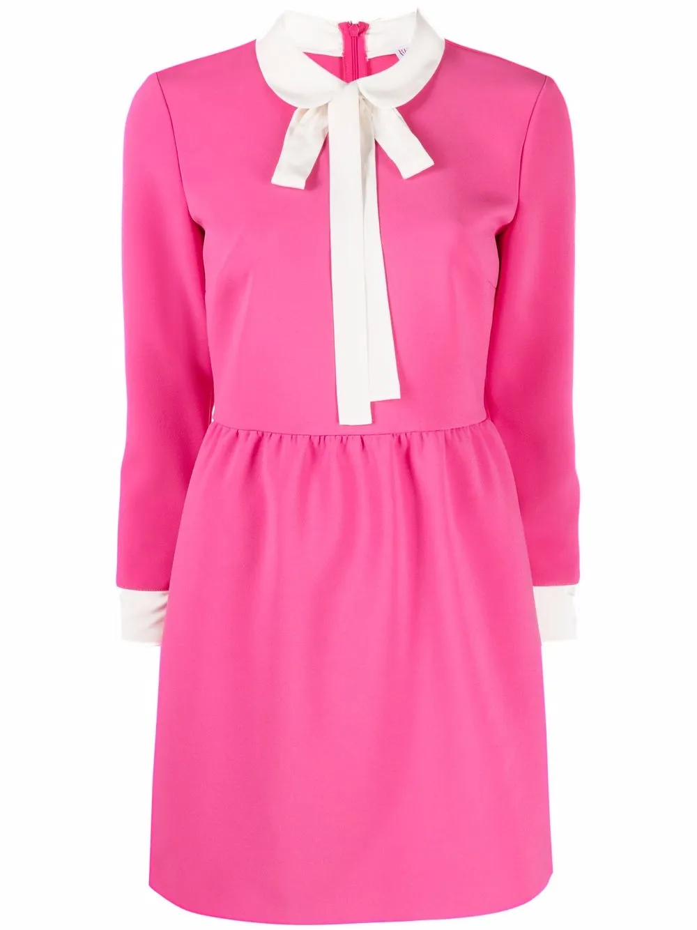 фото Red valentino платье с воротником-шарфом