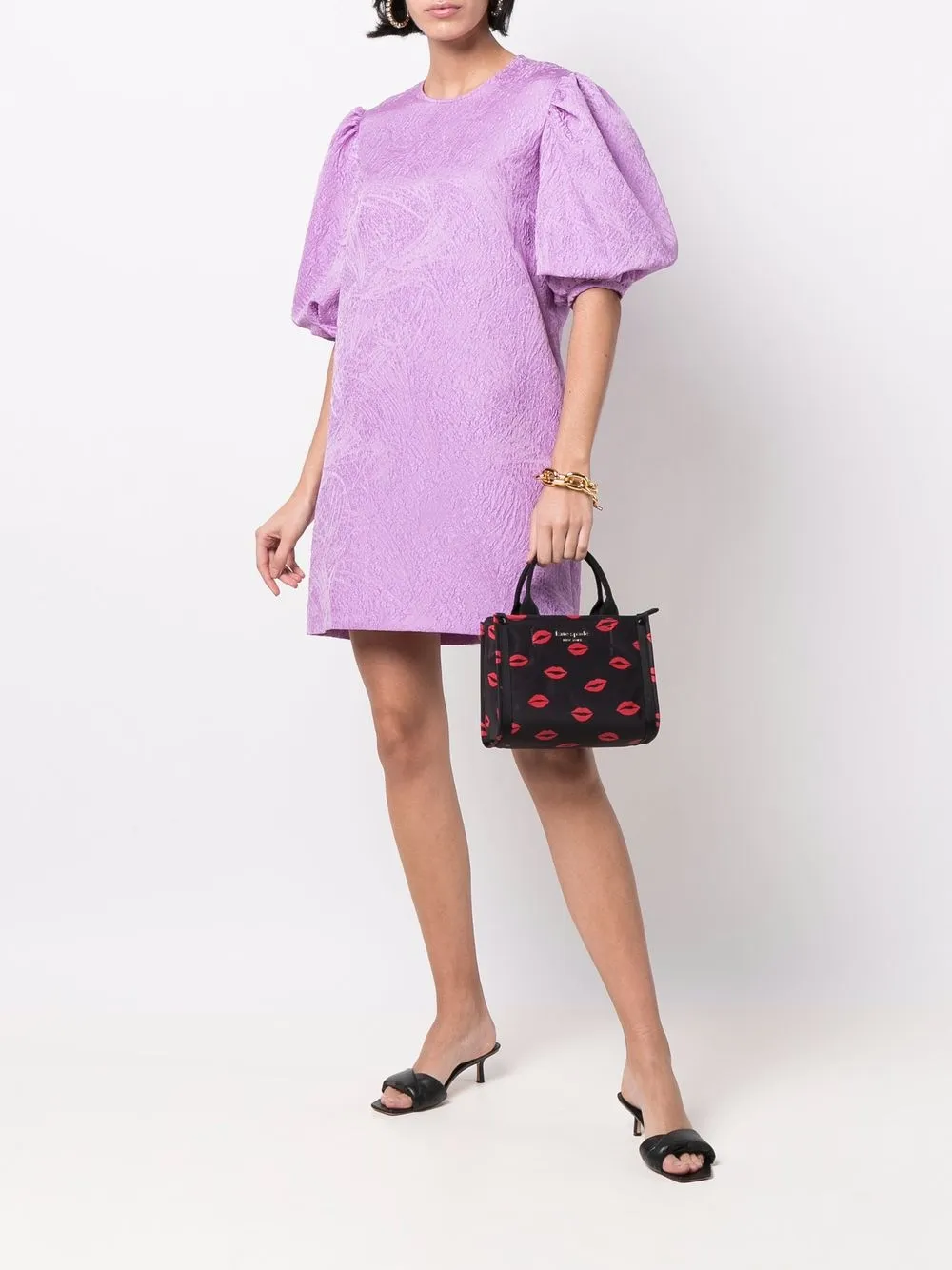 фото Kate spade маленькая сумка-тоут с принтом