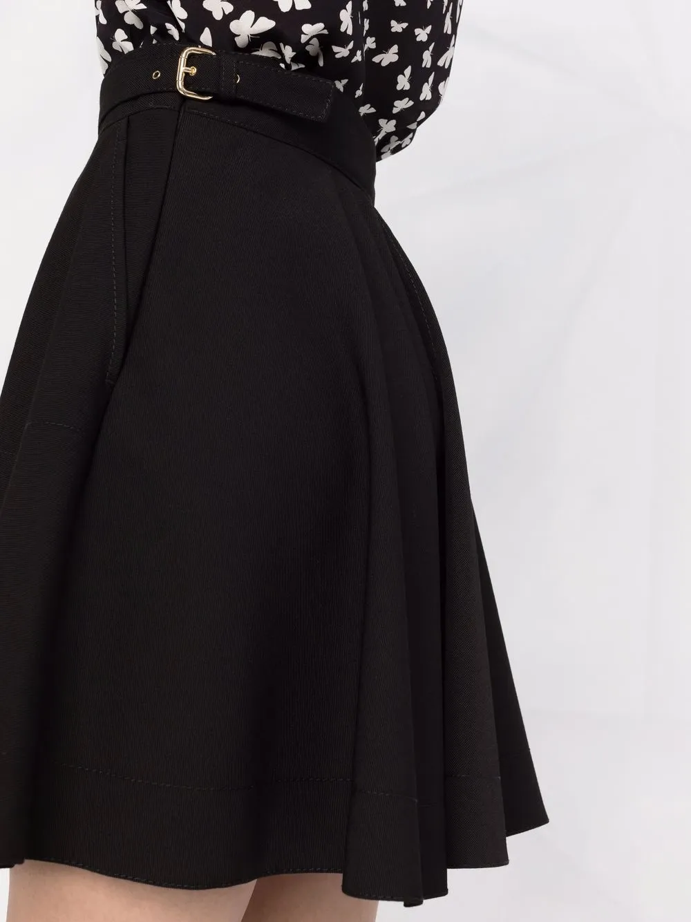 фото Red valentino юбка мини с боковой пряжкой