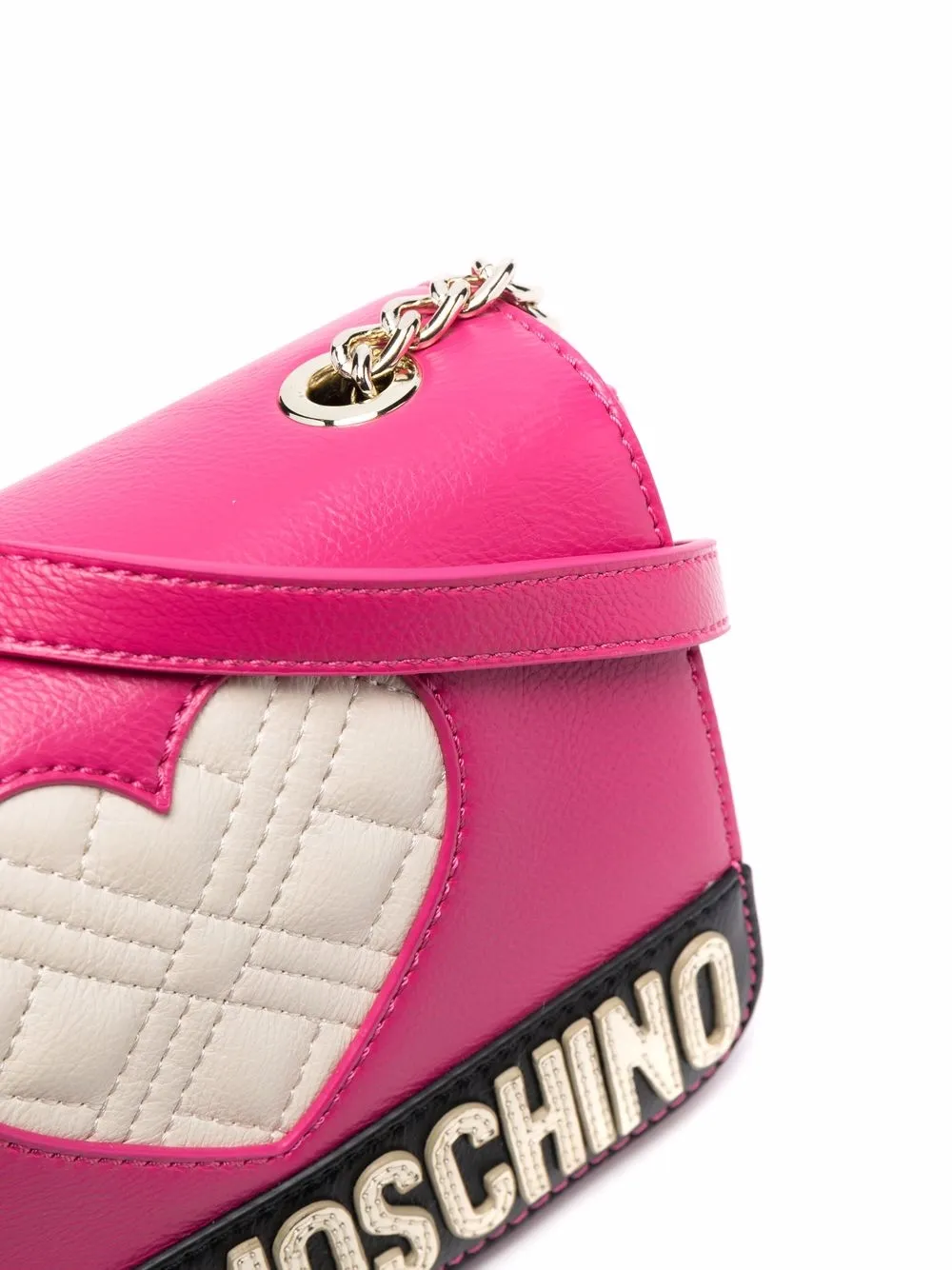 фото Love moschino стеганая сумка через плечо love heart