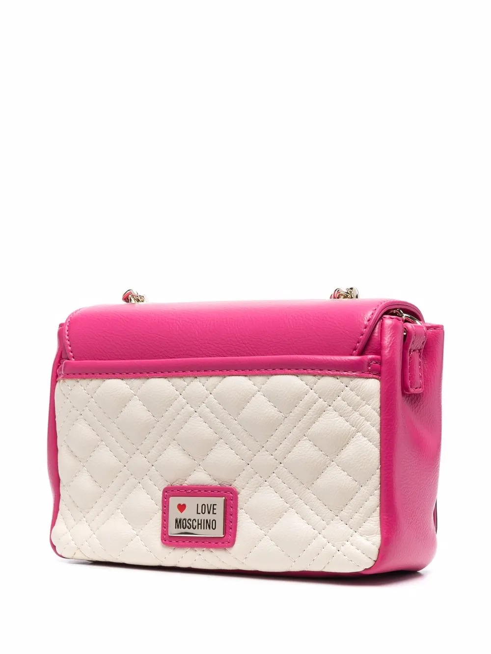 фото Love moschino стеганая сумка через плечо love heart