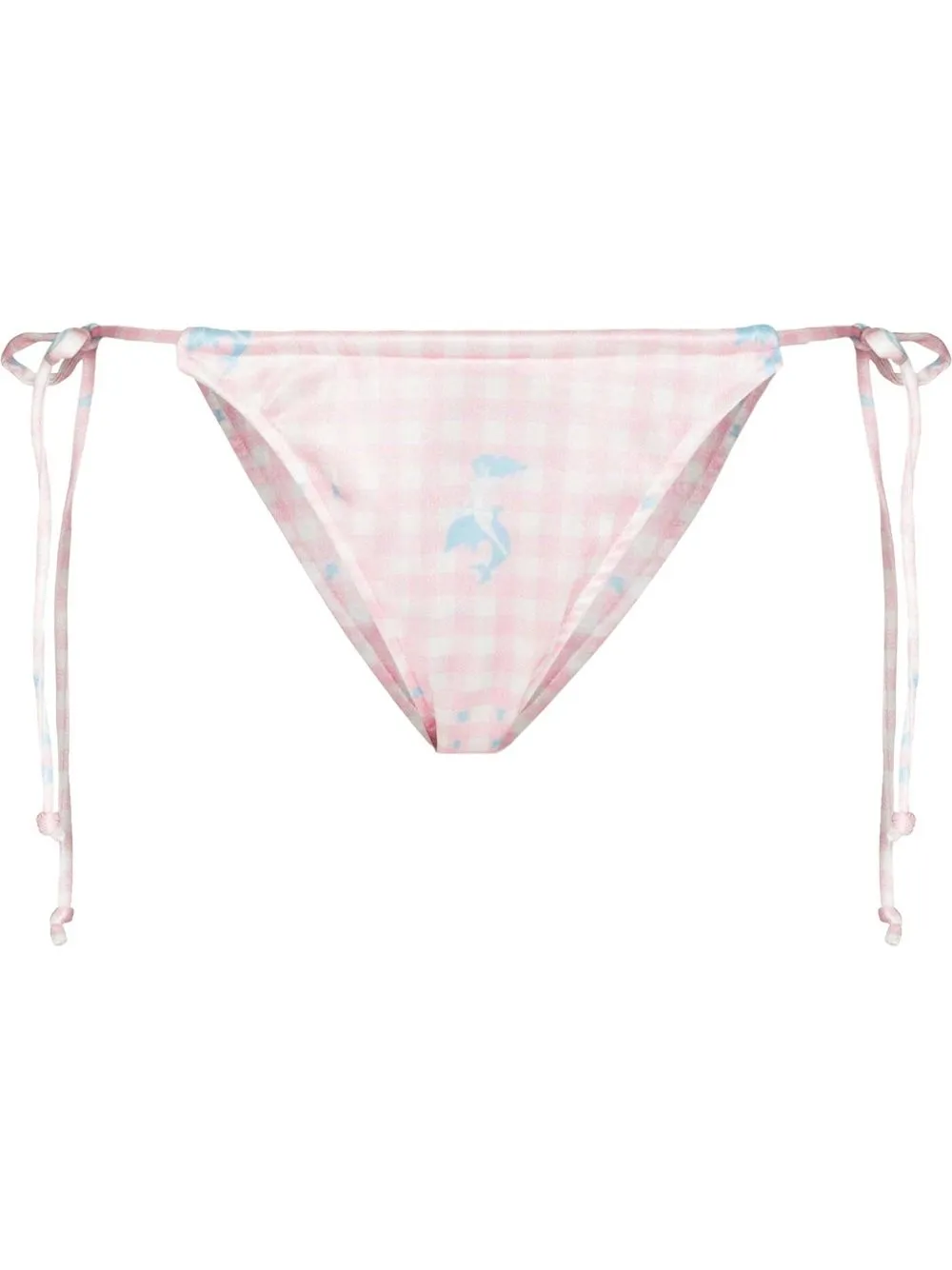 POSTER GIRL Keaton Gingham Check Bikini Bottoms Farfetch