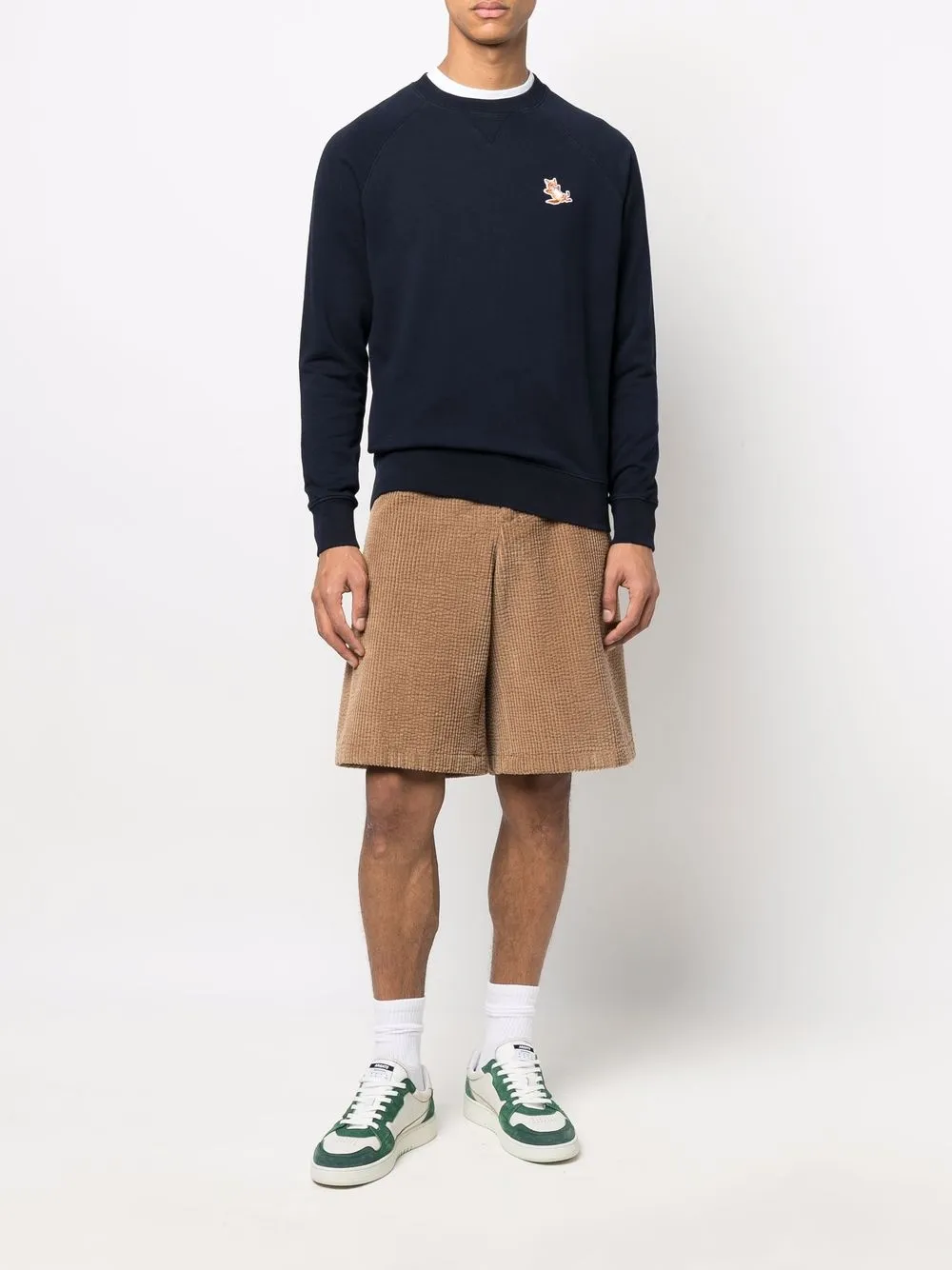 фото Maison kitsuné толстовка с нашивкой-логотипом
