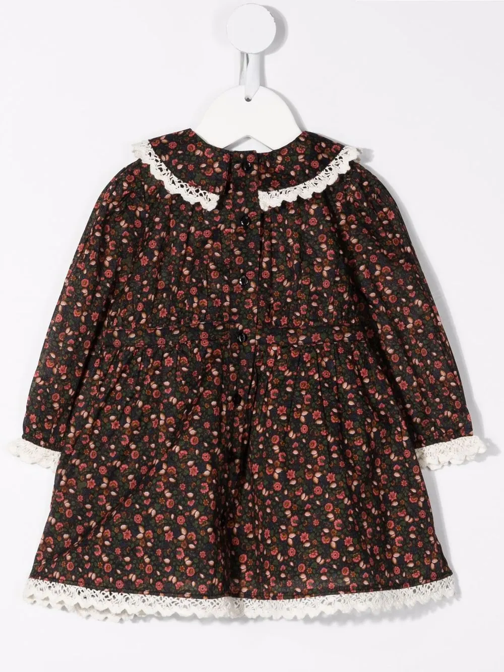 фото Bytimo kids платье с длинными рукавами и цветочным принтом