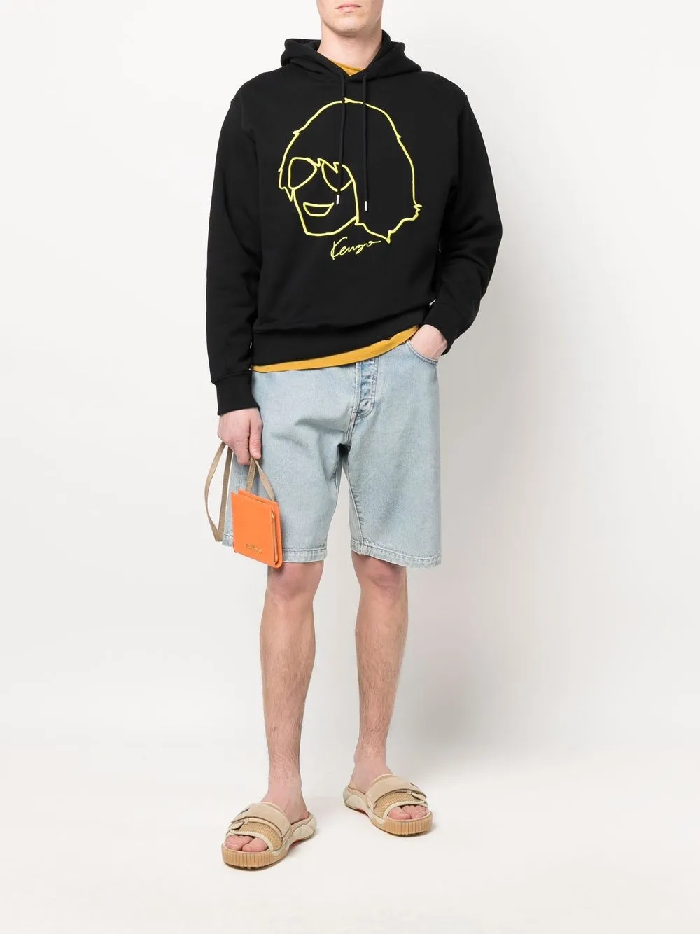 фото Kenzo худи с вышивкой