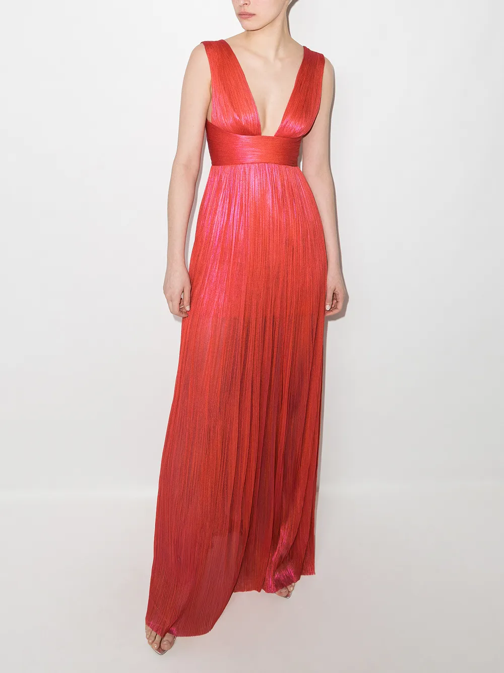 Maria Lucia Hohan Piper Pleated Silk Gown Farfetch