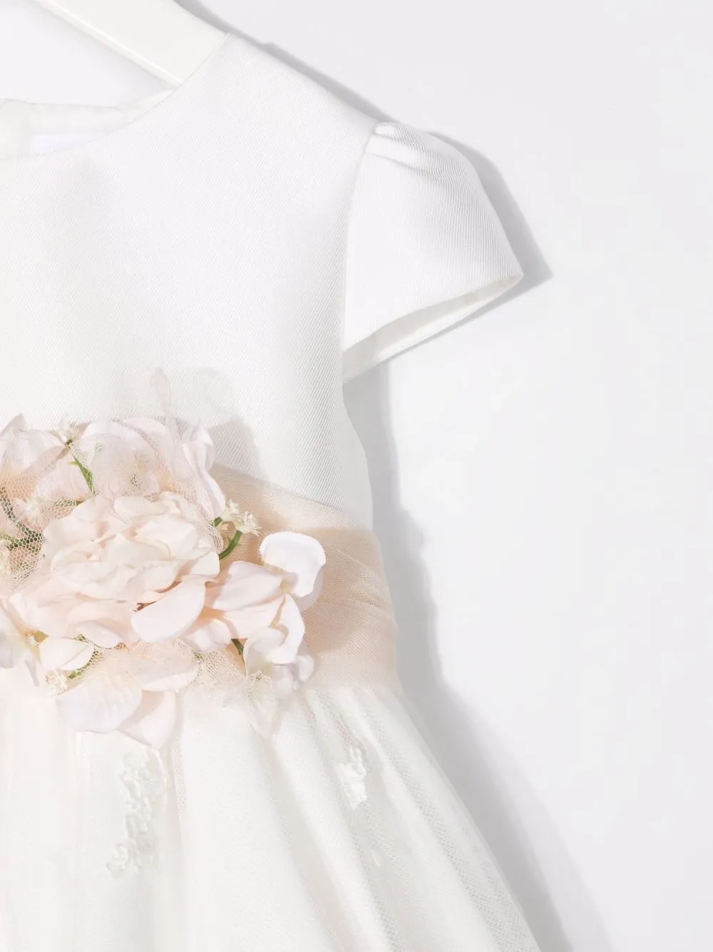 фото Mimilù платье с кружевом и цветочным декором