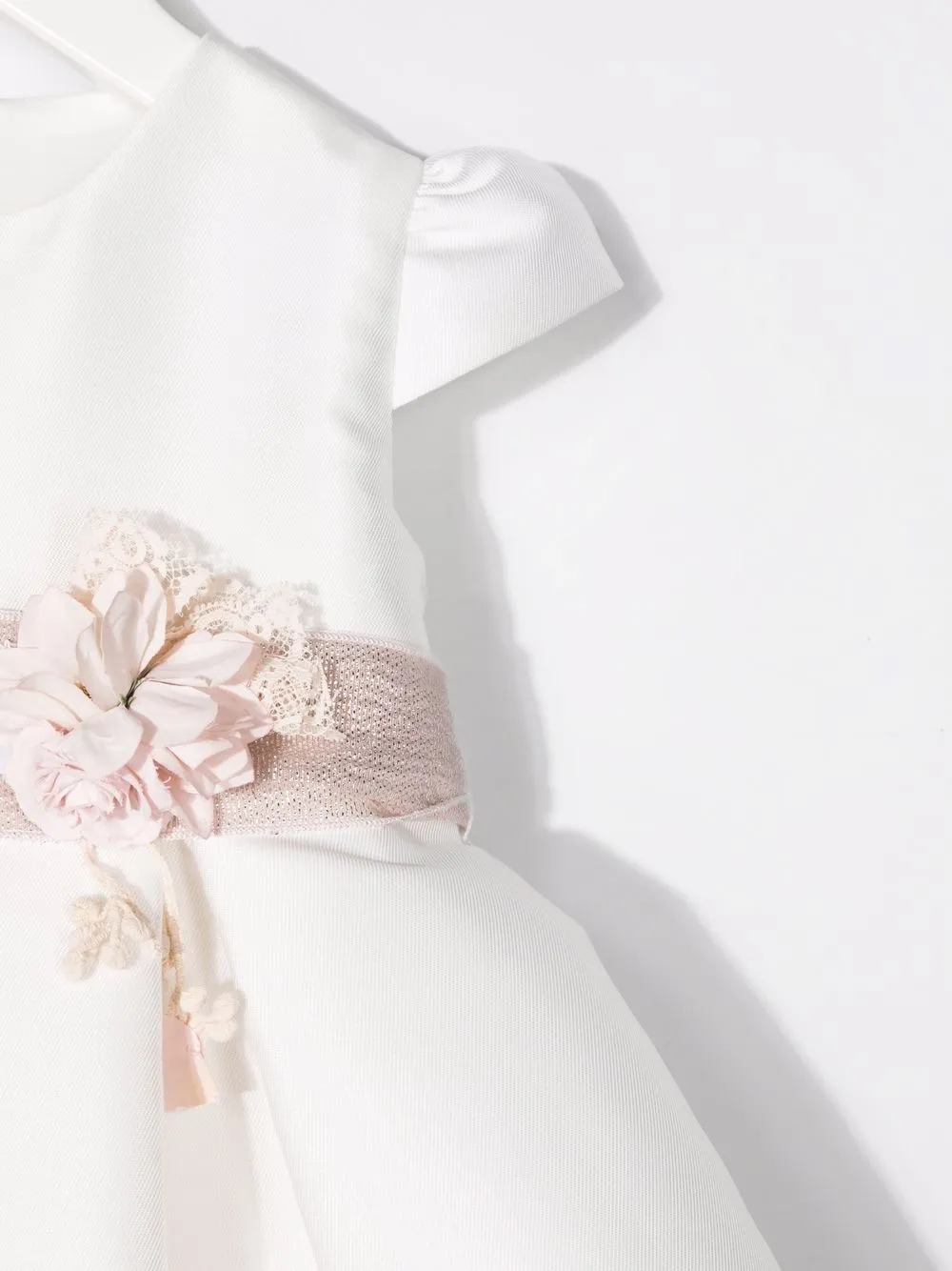 фото Mimilù платье с бантом и цветочным декором