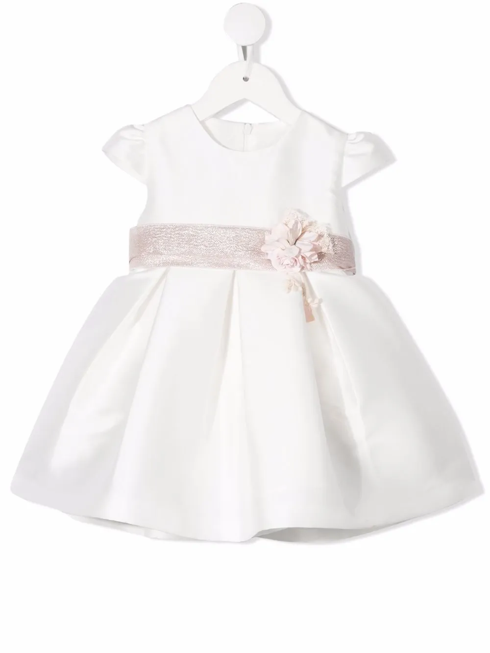 фото Mimilù платье с бантом и цветочным декором
