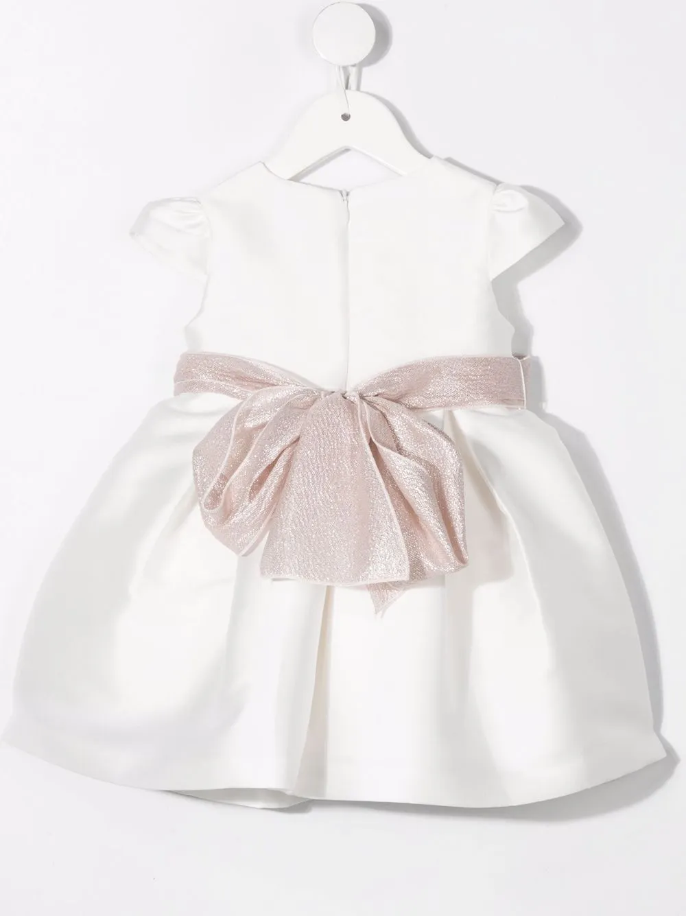 фото Mimilù платье с бантом и цветочным декором