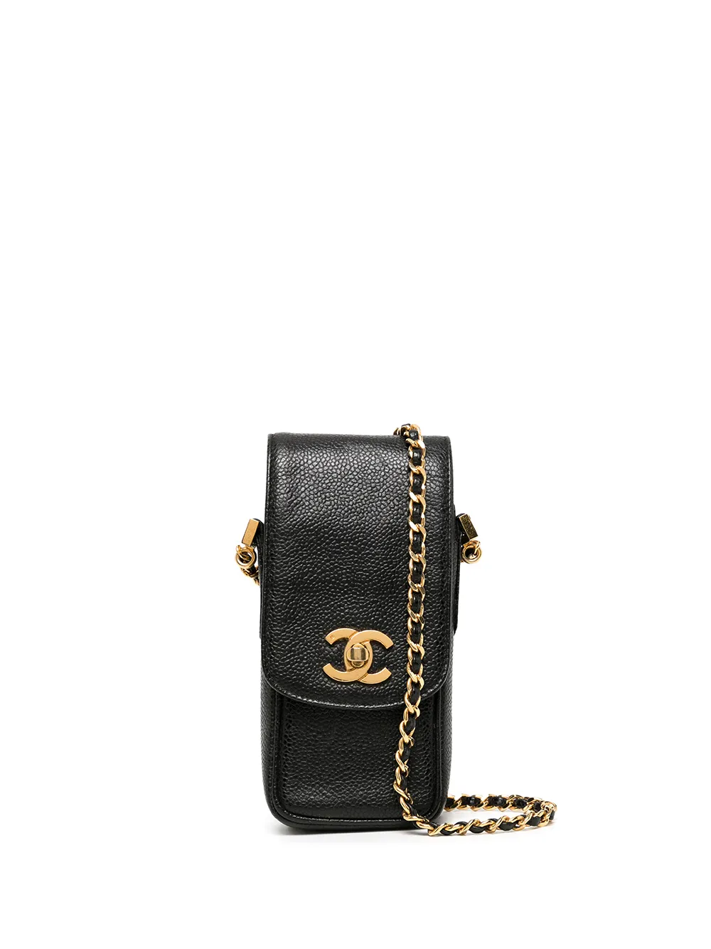 фото Chanel pre-owned сумка через плечо 1995-го года с поворотным замком и логотипом cc