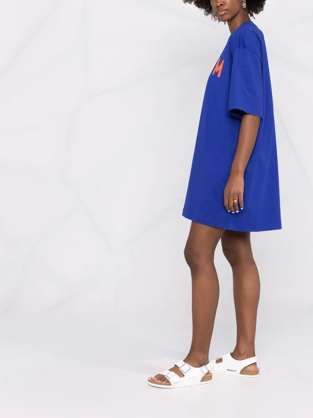 фото Msgm платье-футболка с логотипом