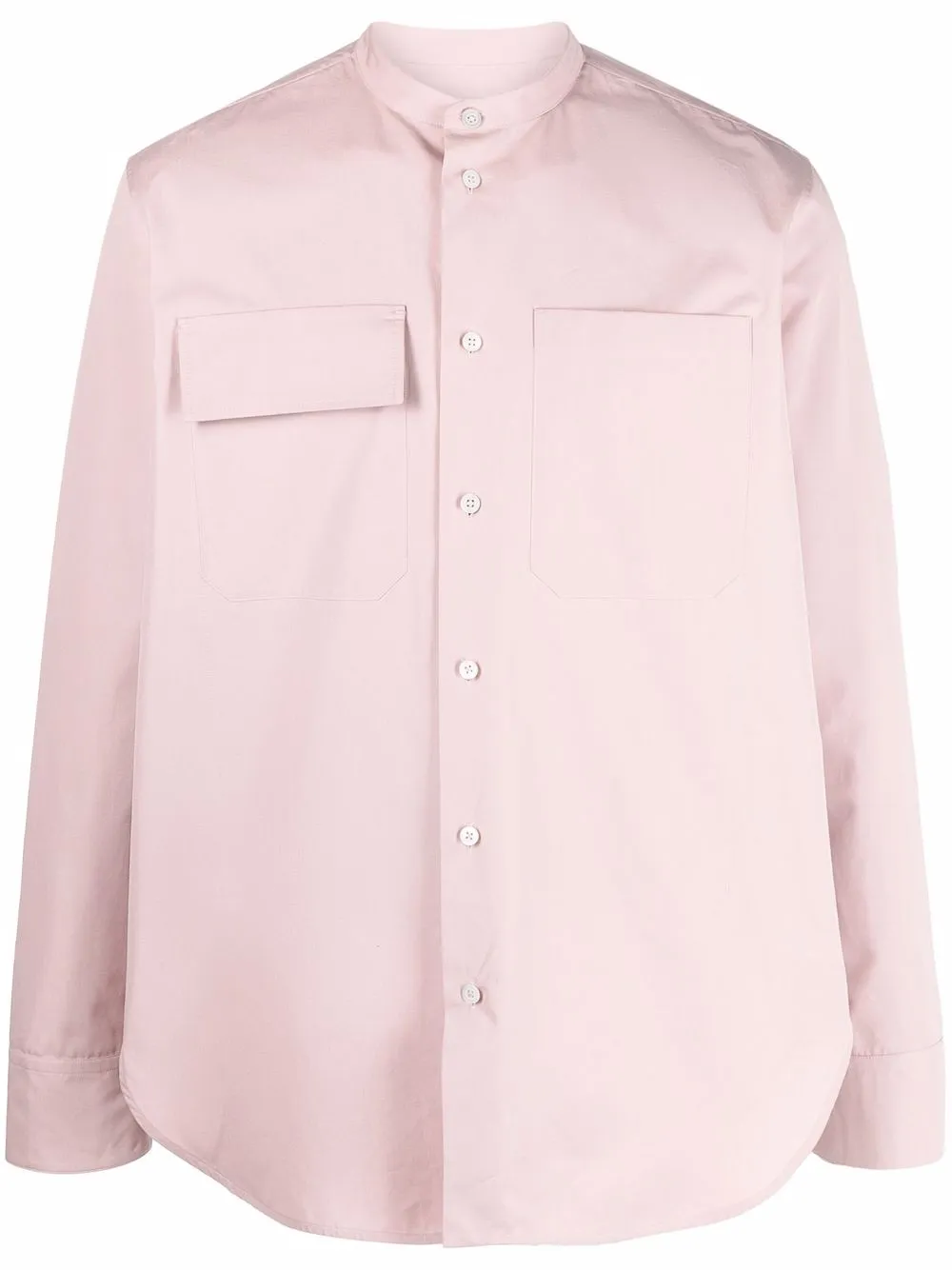 фото Jil sander рубашка с воротником-стойкой