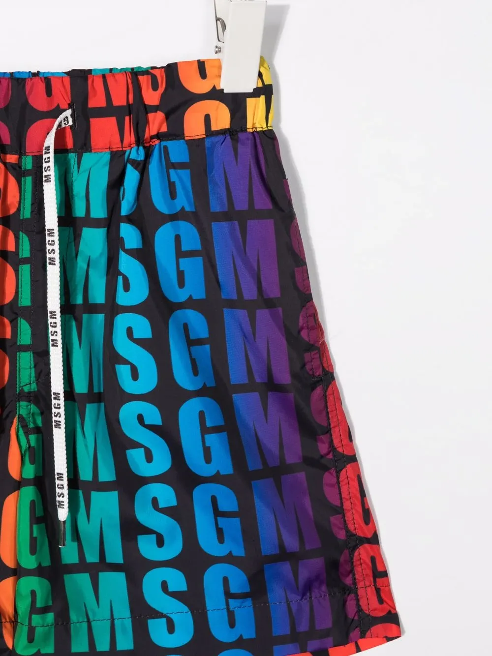 фото Msgm kids шорты с кулиской и логотипом