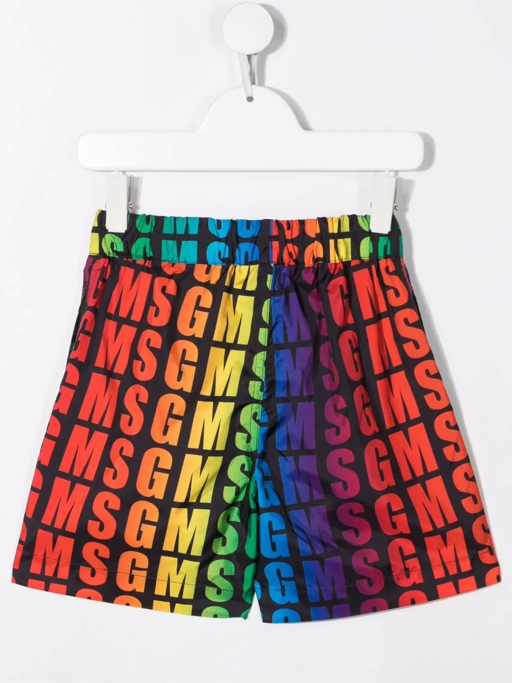фото Msgm kids шорты с кулиской и логотипом