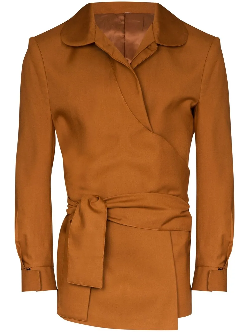 Orange Culture belted wool blazer - Brown