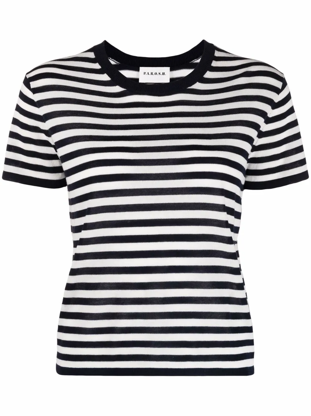 P.A.R.O.S.H. jersey-knit striped T-shirt - Blue