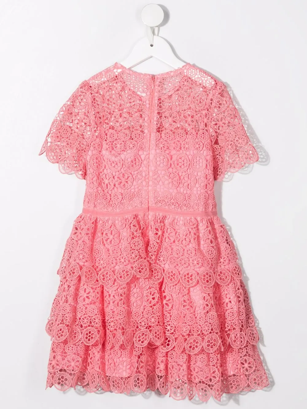 фото Self-portrait kids ярусное платье с вышивкой