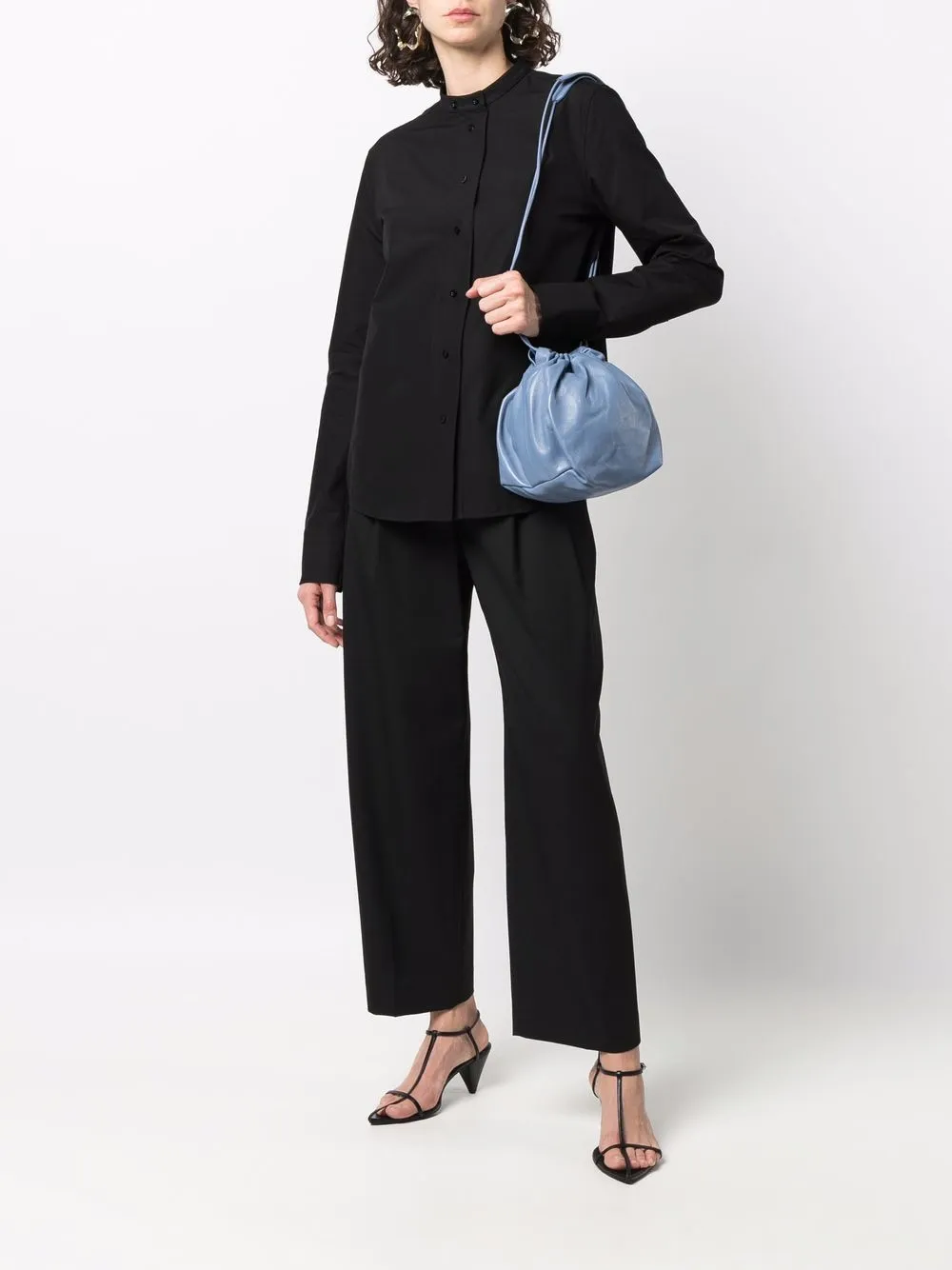 фото Jil sander сумка через плечо со сборками