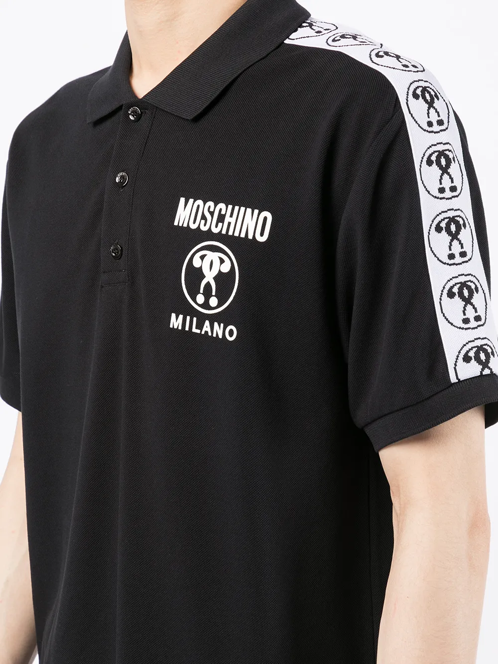 фото Moschino рубашка поло с логотипом