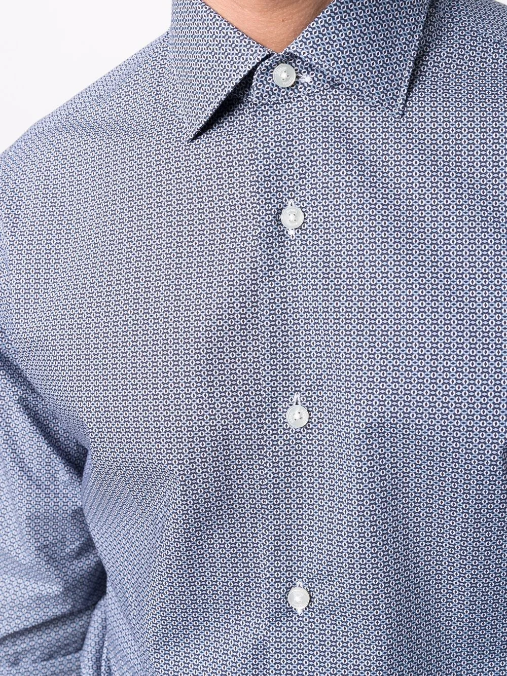 фото Z zegna рубашка с геометричным принтом