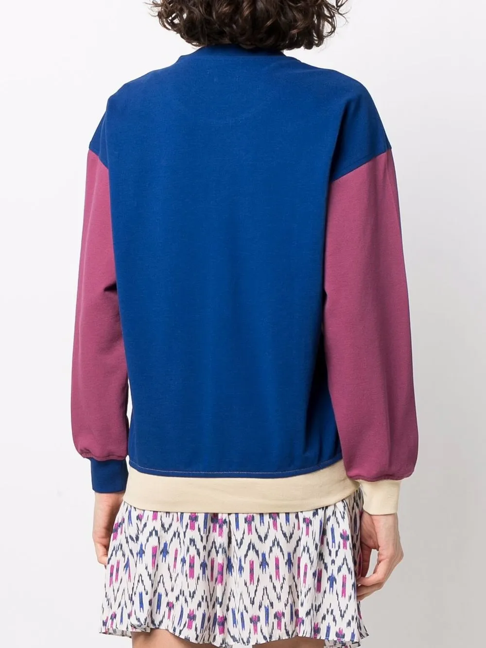 фото Isabel marant étoile толстовка в стиле колор-блок с логотипом