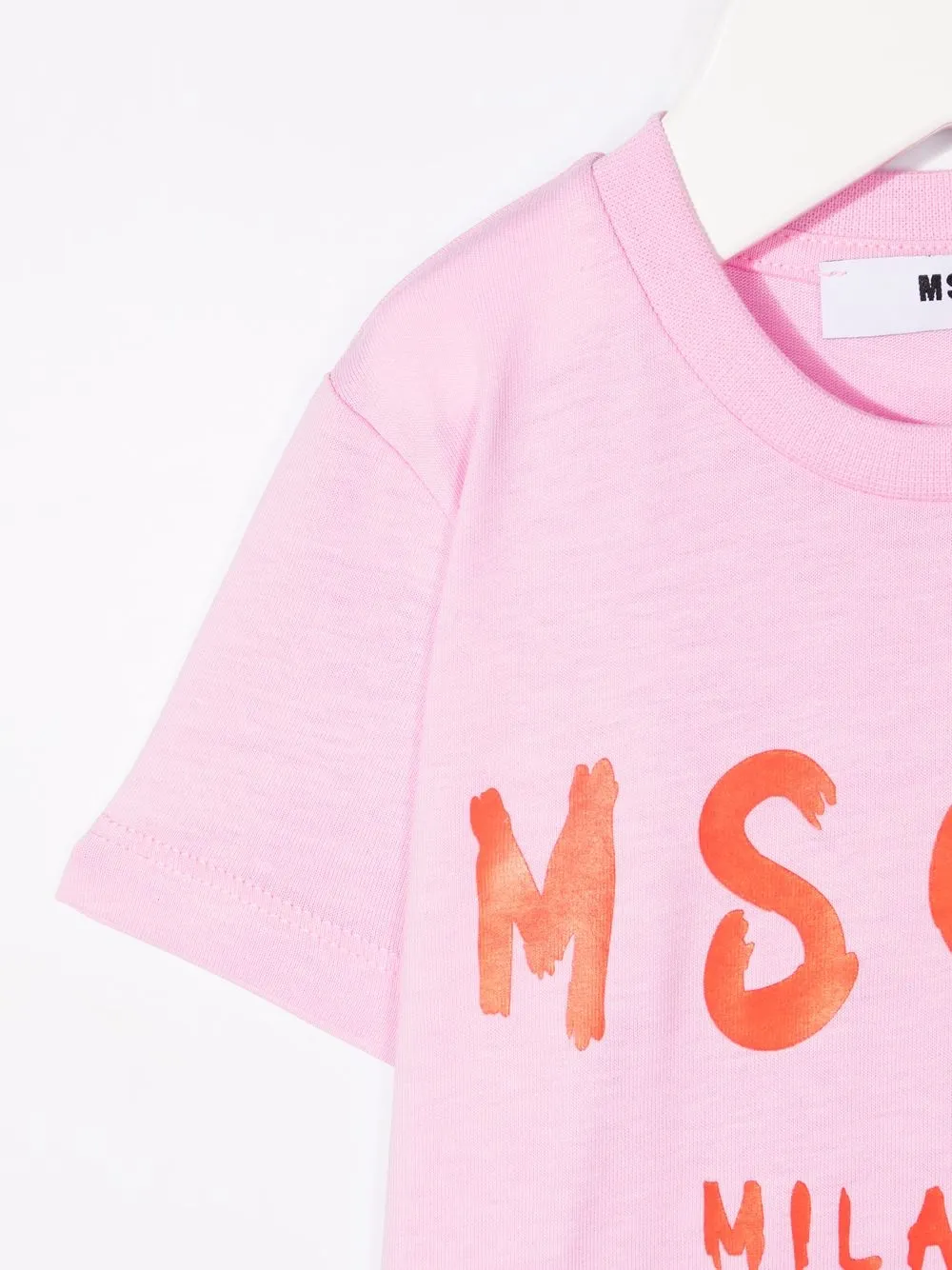 фото Msgm kids футболка с логотипом