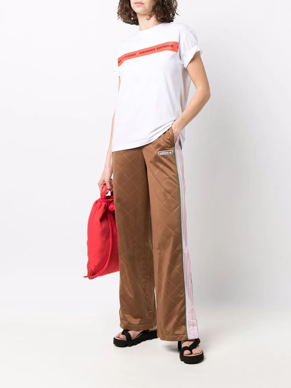 фото Adidas широкие брюки