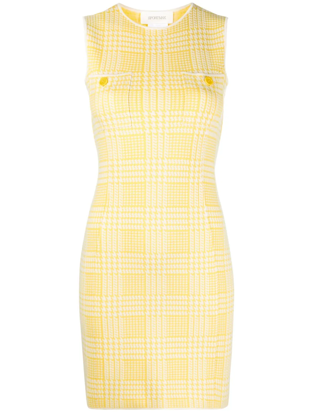 фото Sportmax платье мини в клетку