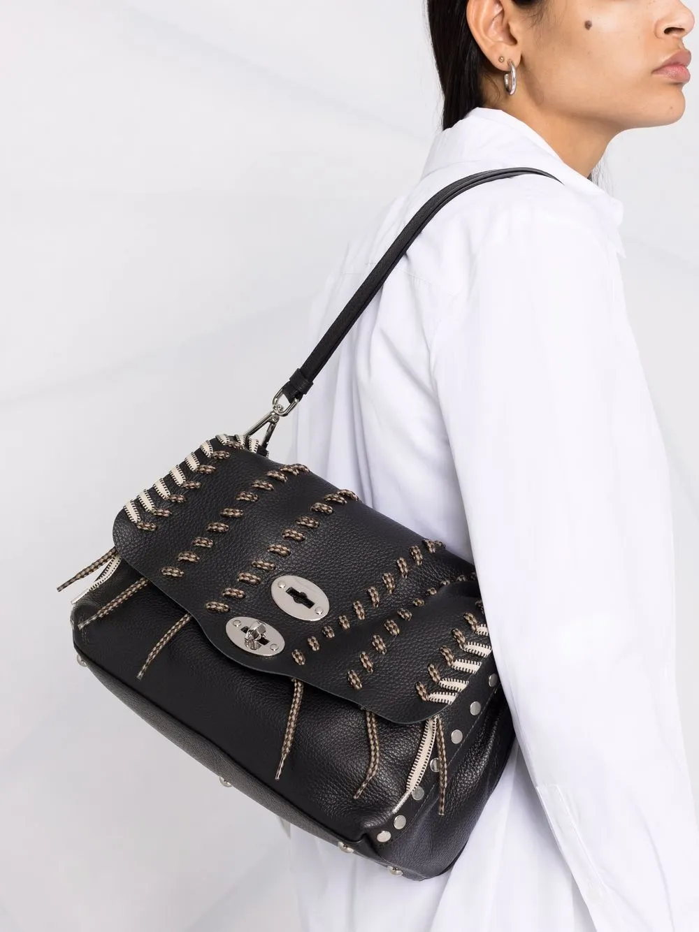 фото Zanellato маленькая сумка-тоут postina