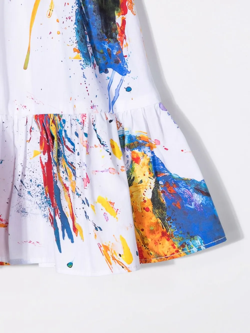 фото Msgm kids юбка с оборками и эффектом разбрызганной краски
