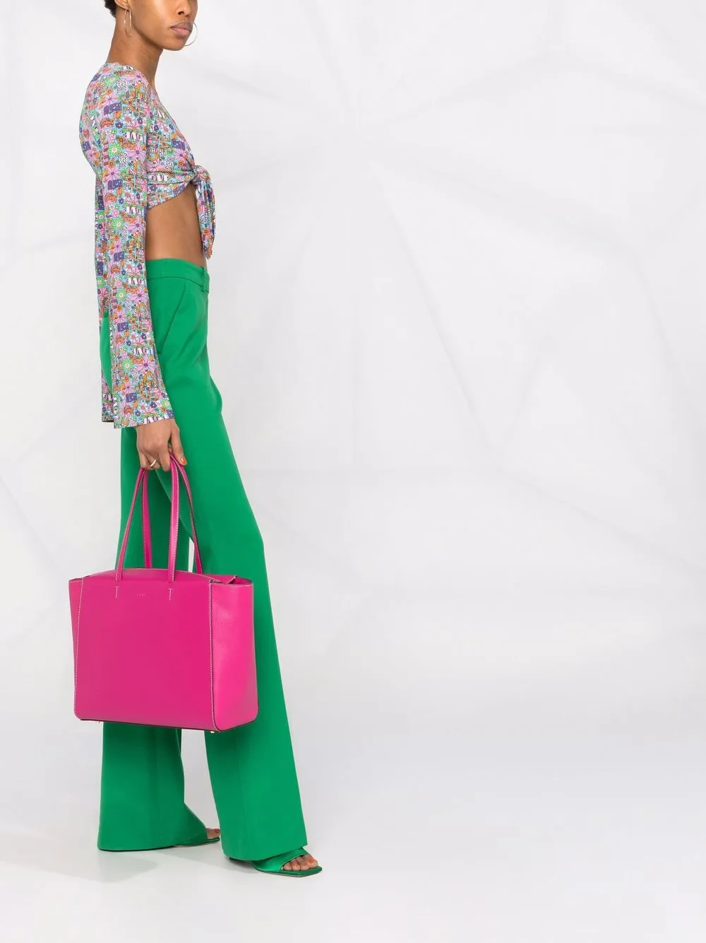 фото Furla сумка-тоут с тисненым логотипом