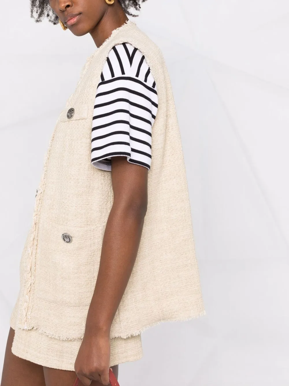 фото Pinko твидовый жилет