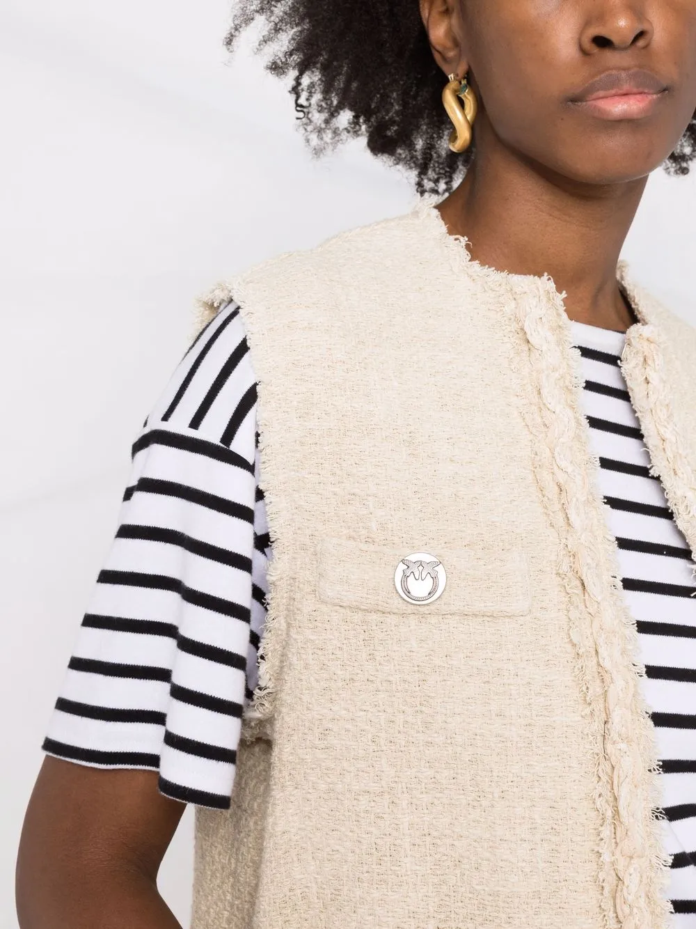 фото Pinko твидовый жилет