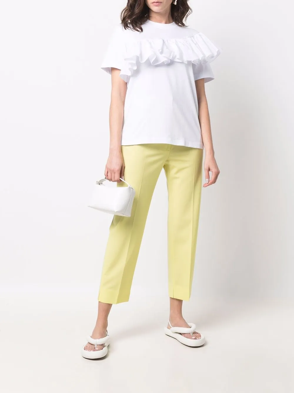фото Msgm футболка с оборками