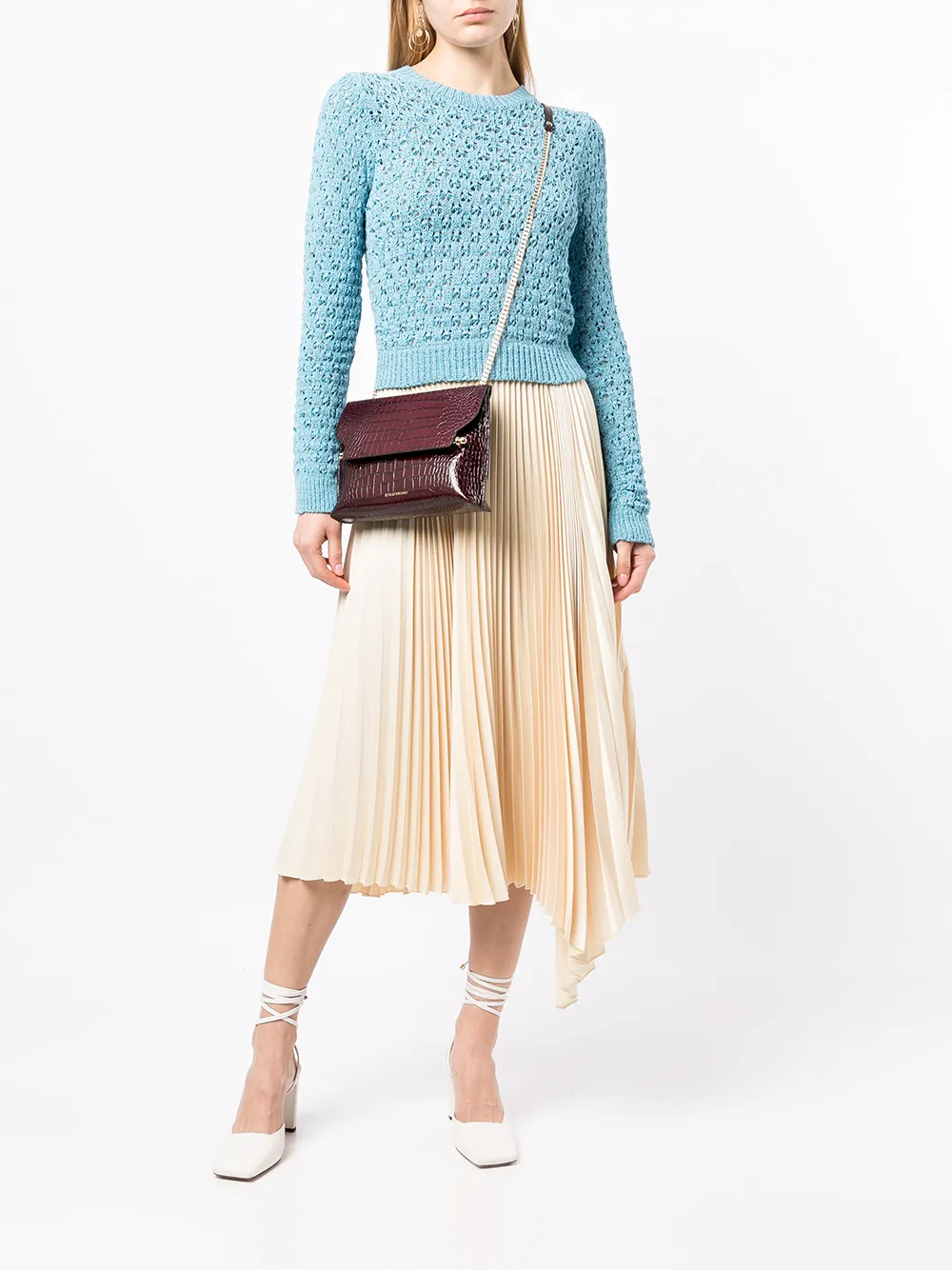 фото Strathberry сумка через плечо с тиснением под крокодила