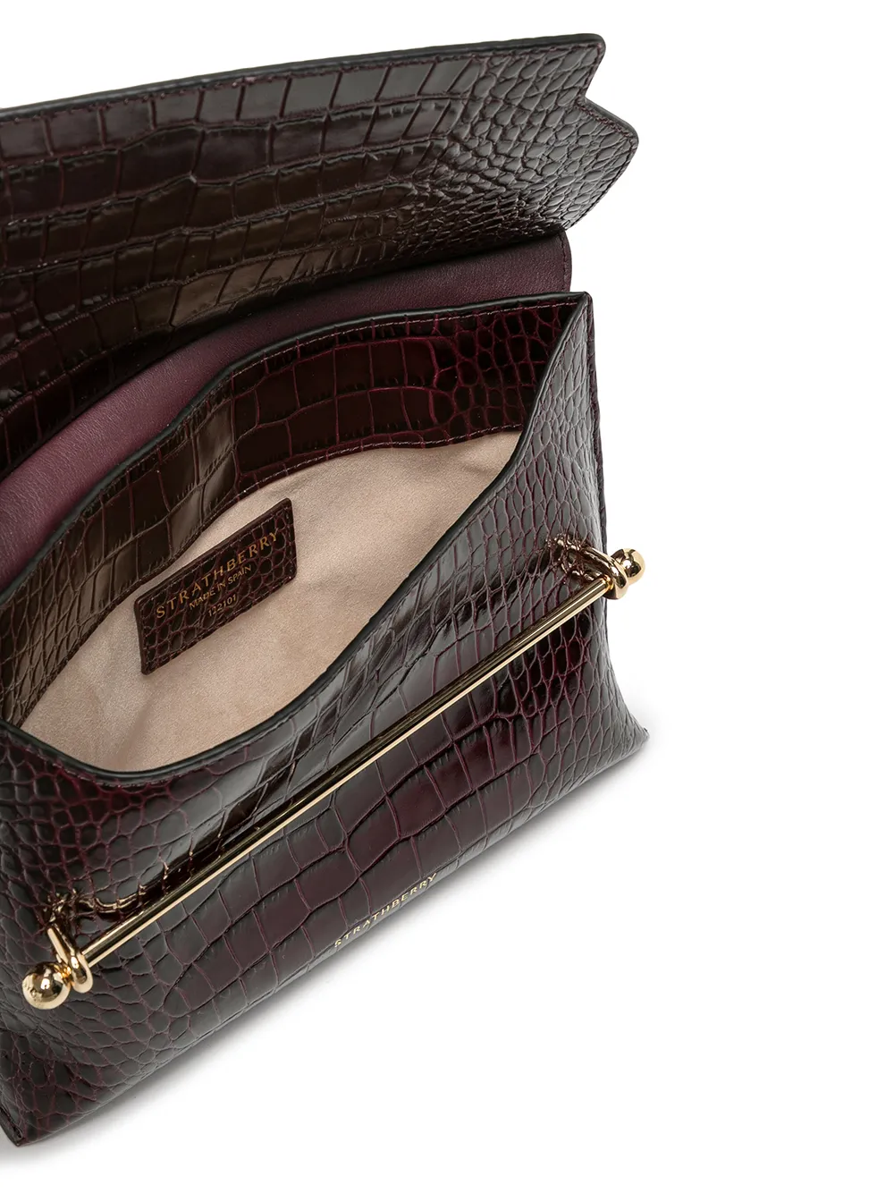 фото Strathberry сумка через плечо с тиснением под крокодила