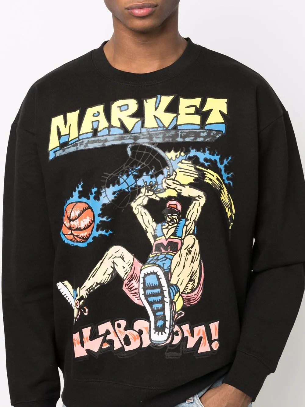 фото Market толстовка с графичным принтом