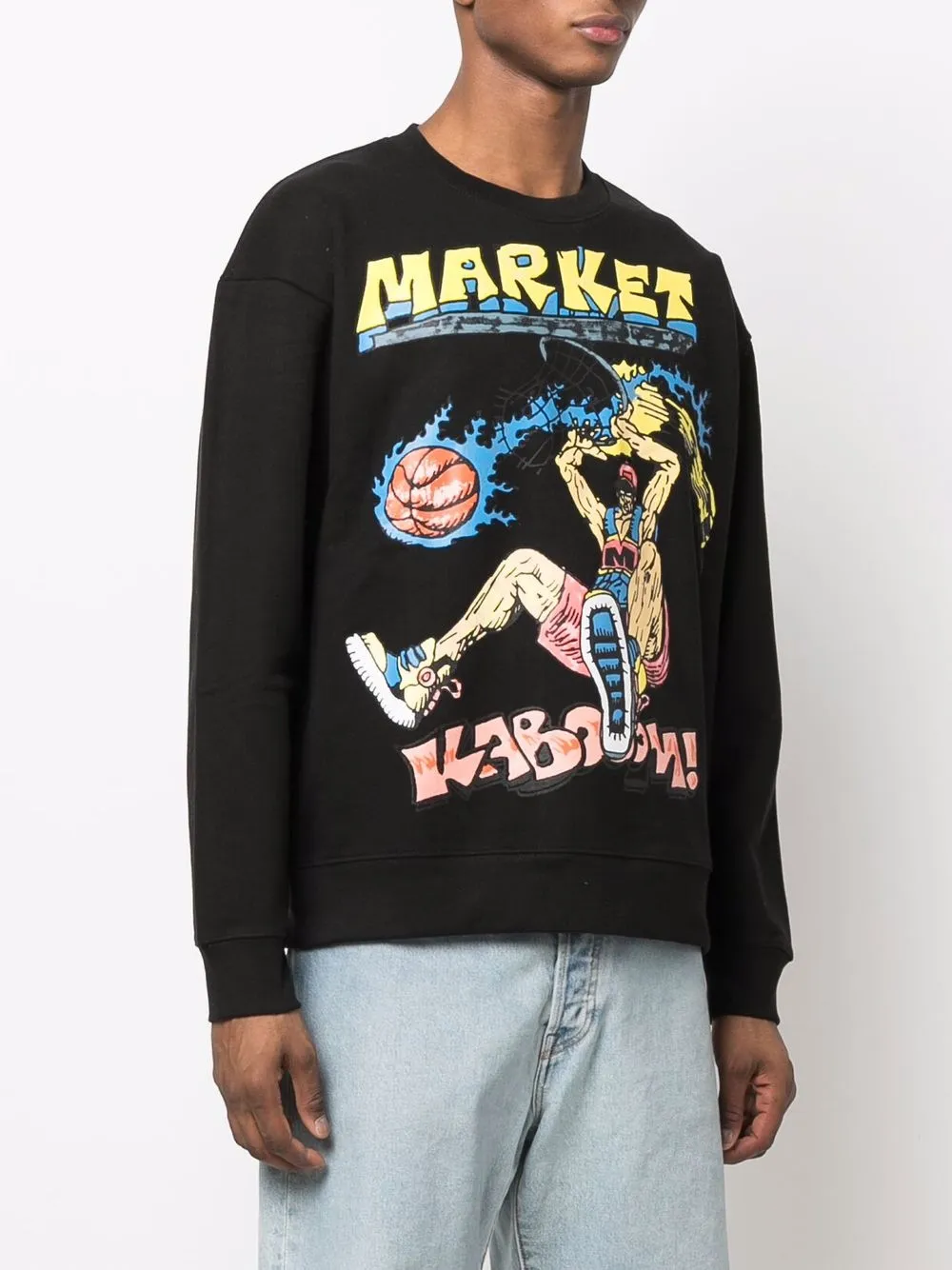 фото Market толстовка с графичным принтом