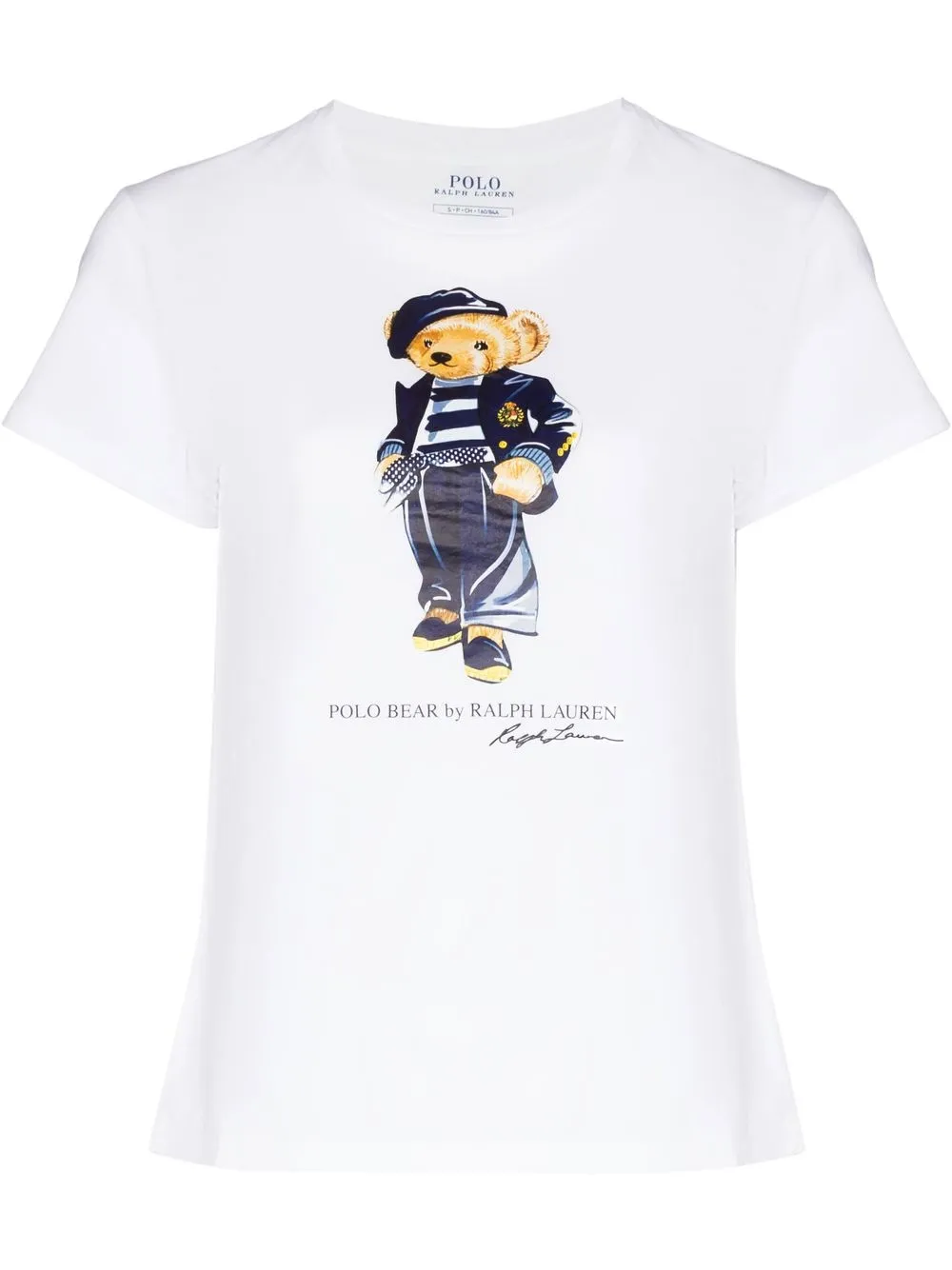 Polo Ralph Lauren playera con motivo Beret Polo Bear - Blanco