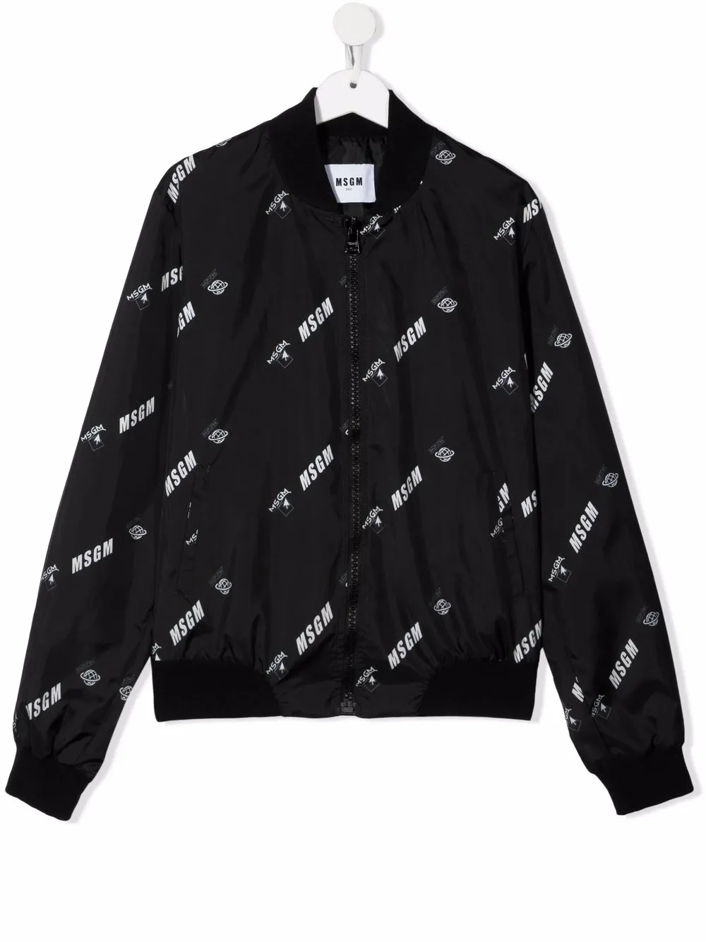 фото Msgm kids бомбер с логотипом