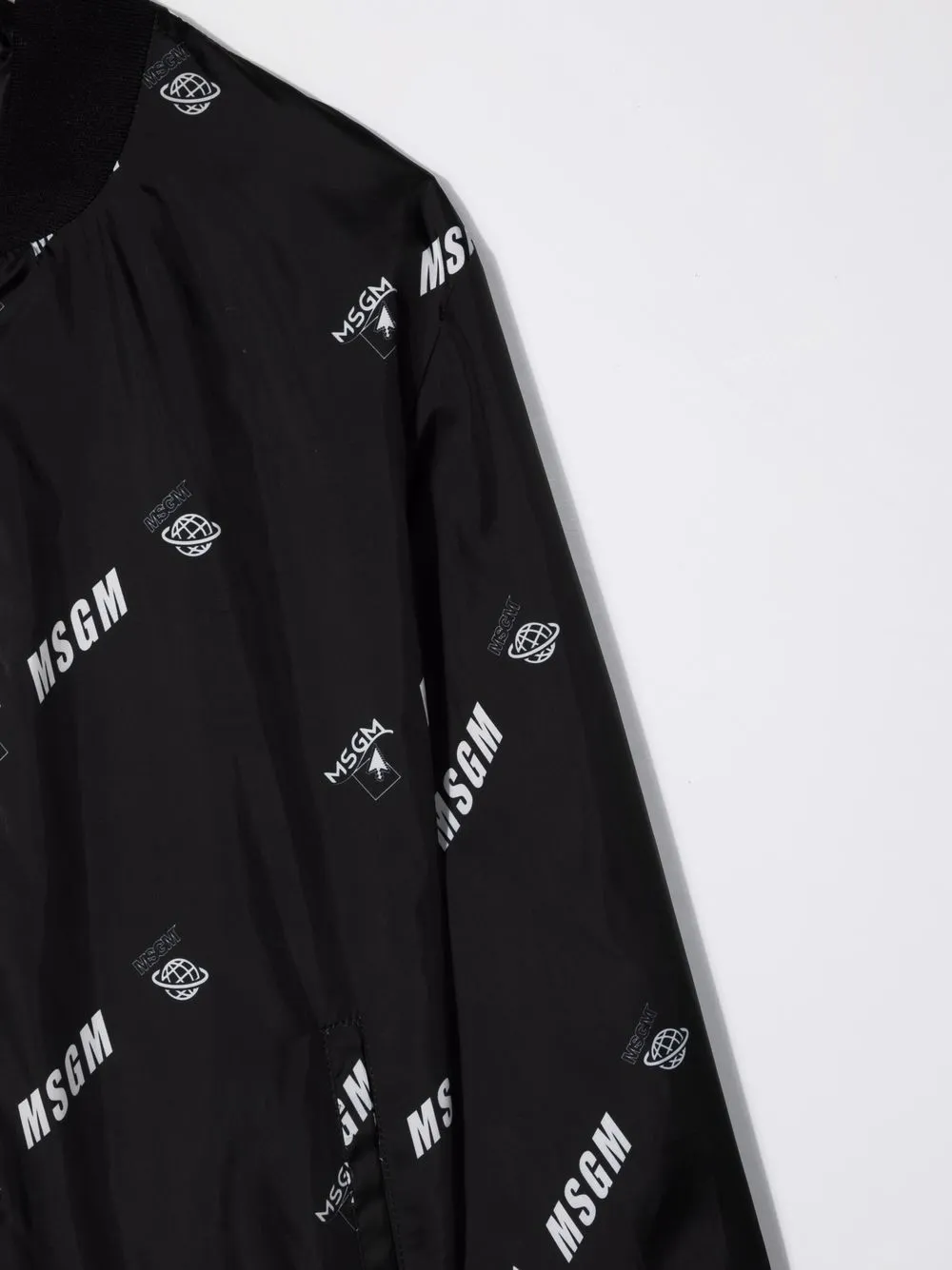 фото Msgm kids бомбер с логотипом